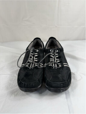 Dansko Shoes Helen 40 US 9.5-10 Black Suede Mesh Comfort Walking Sneaker Nubuck